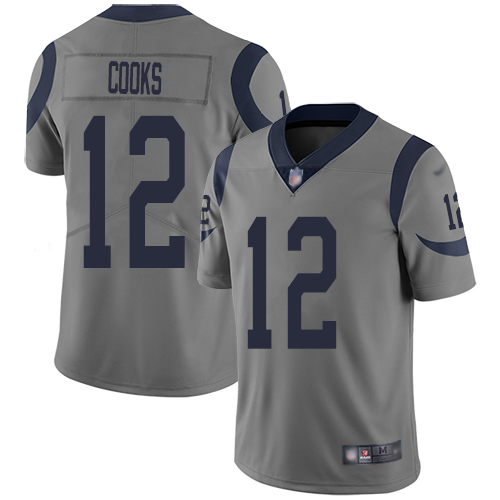 Los Angeles Rams Limited Gray Men Brandin Cooks Jersey NFL Football #12 Inverted Legend